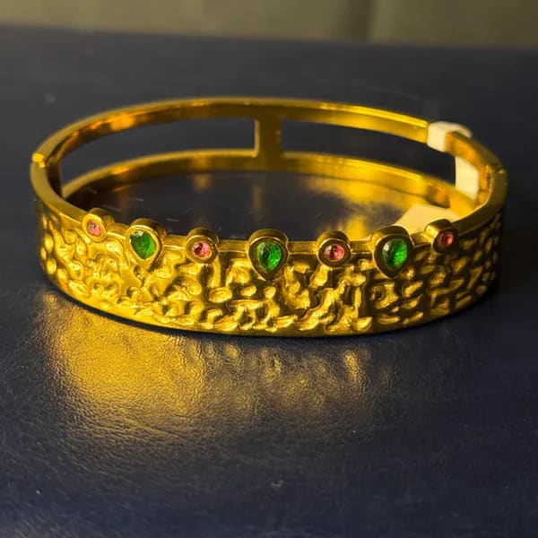 Anti-Tarnish Red Green N Kada - - Anti-Tarnish - BLINGARI - Media 1