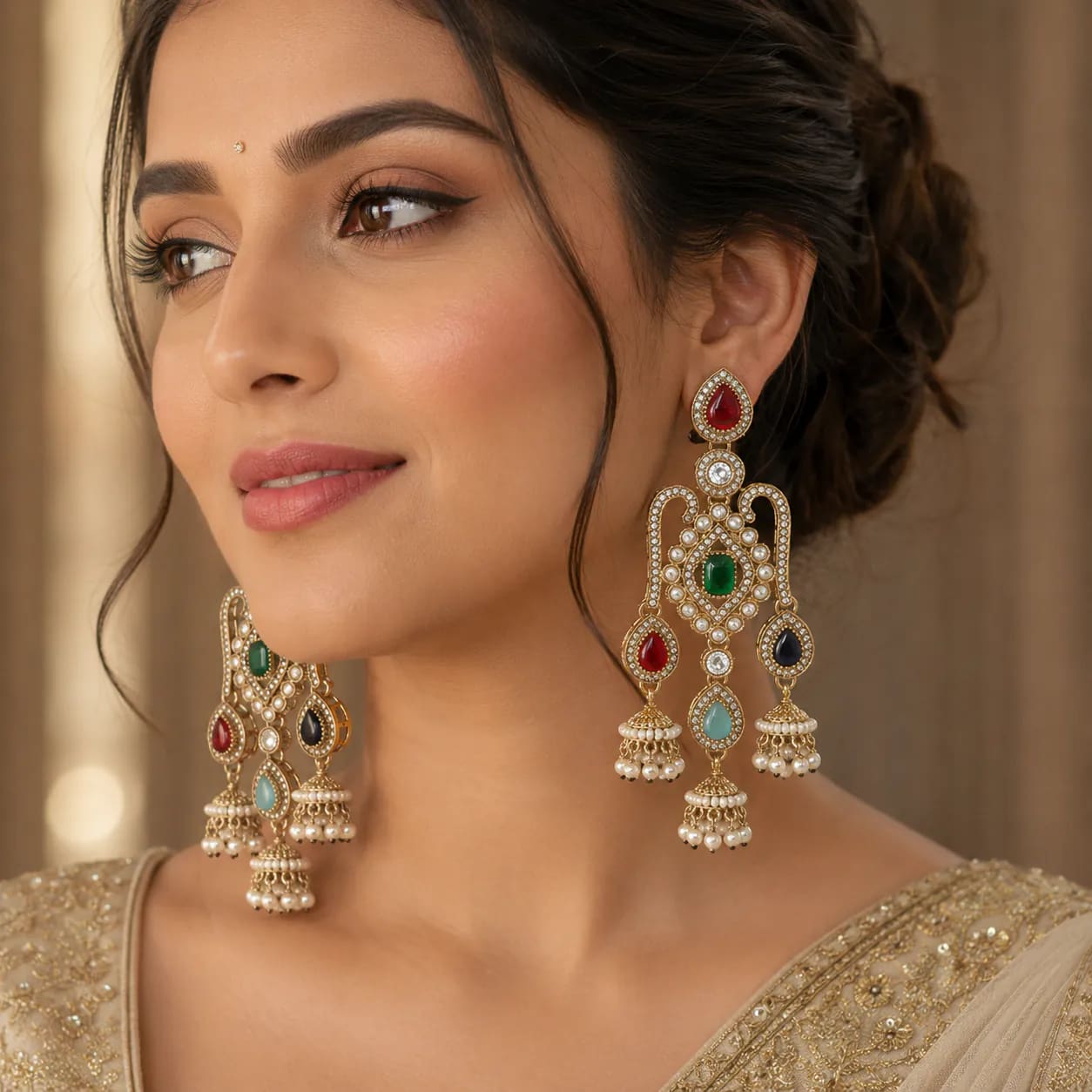 Jhumka 90050 - - Jhumkas - BLINGARI - Media 1
