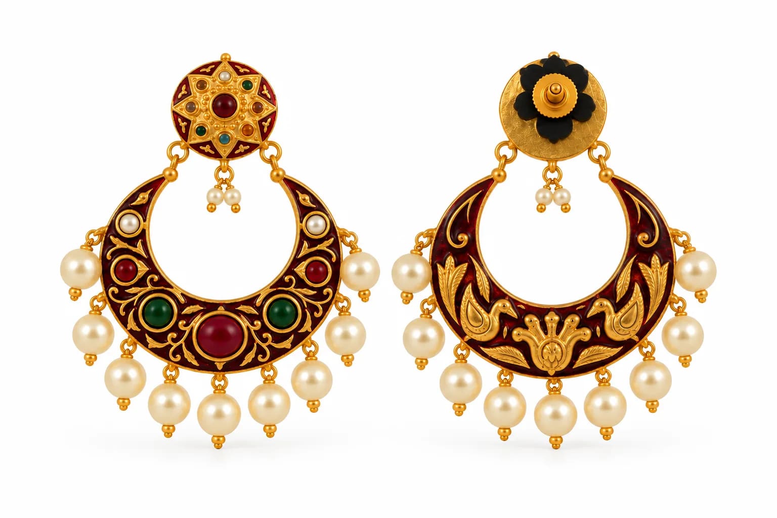 Jhumka Earrings - - Jhumkas - BLINGARI - Media 1