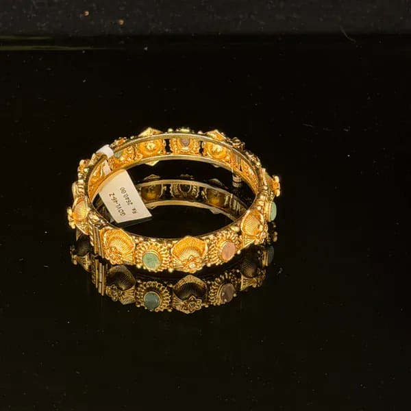 Gold Oval Kada - - Kada - BLINGARI - Media 1